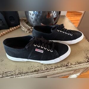 Superga Unisex Black Sneakers